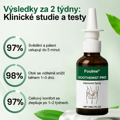 Foulme® SootheMist PRO – diskrétní bezdotyková péče při nepohodlí spojeném s hemoroidy📦