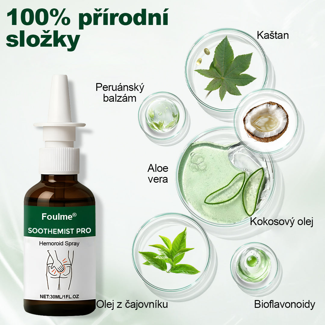 Foulme® SootheMist PRO – diskrétní bezdotyková péče při nepohodlí spojeném s hemoroidy📦