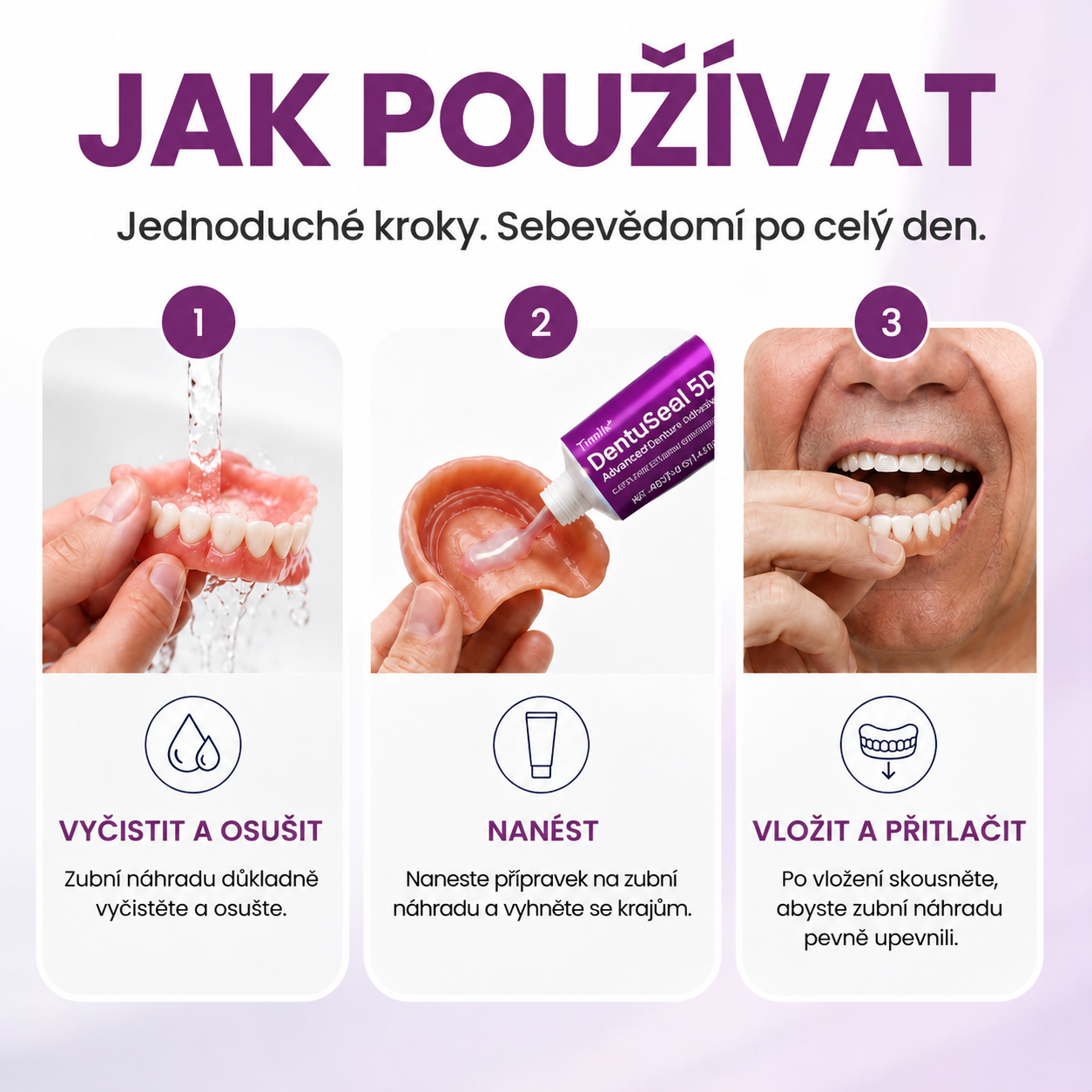Timilk® DentuSeal 5D Advanced – flexibilní a polstrované uchycení až na 7 dní🎁