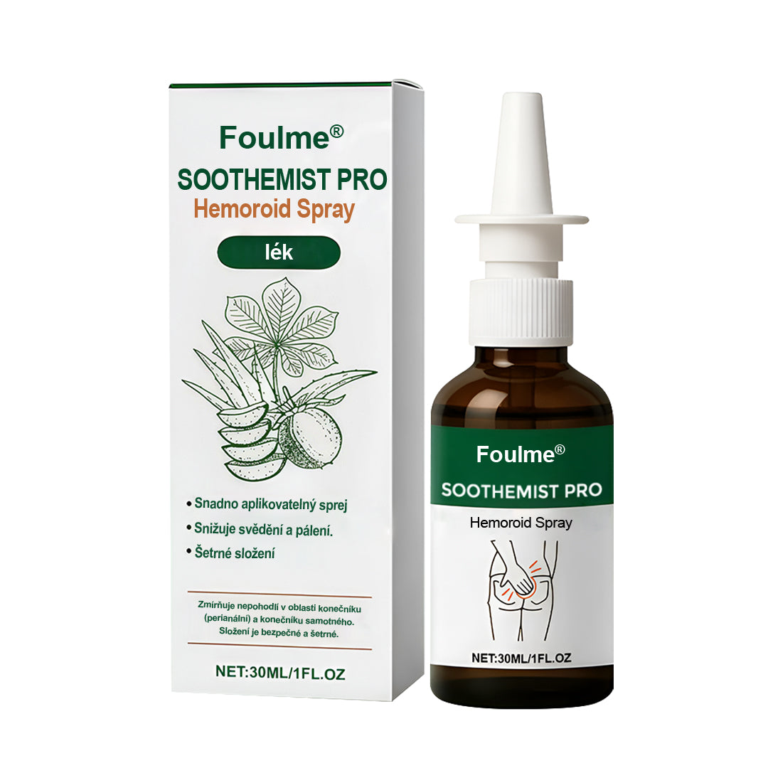 Foulme® SootheMist PRO – diskrétní bezdotyková péče při nepohodlí spojeném s hemoroidy📦