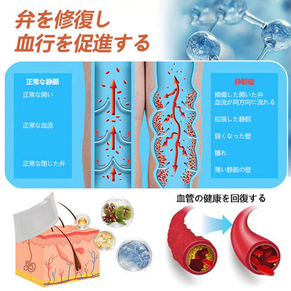 ☘️【厚生労働省認可・GMP準拠】Zvoevo® Vein Ease マイクロニードルケアパッチ（クモ状静脈・静脈瘤・むくみ・脚の疲れに）⭐️