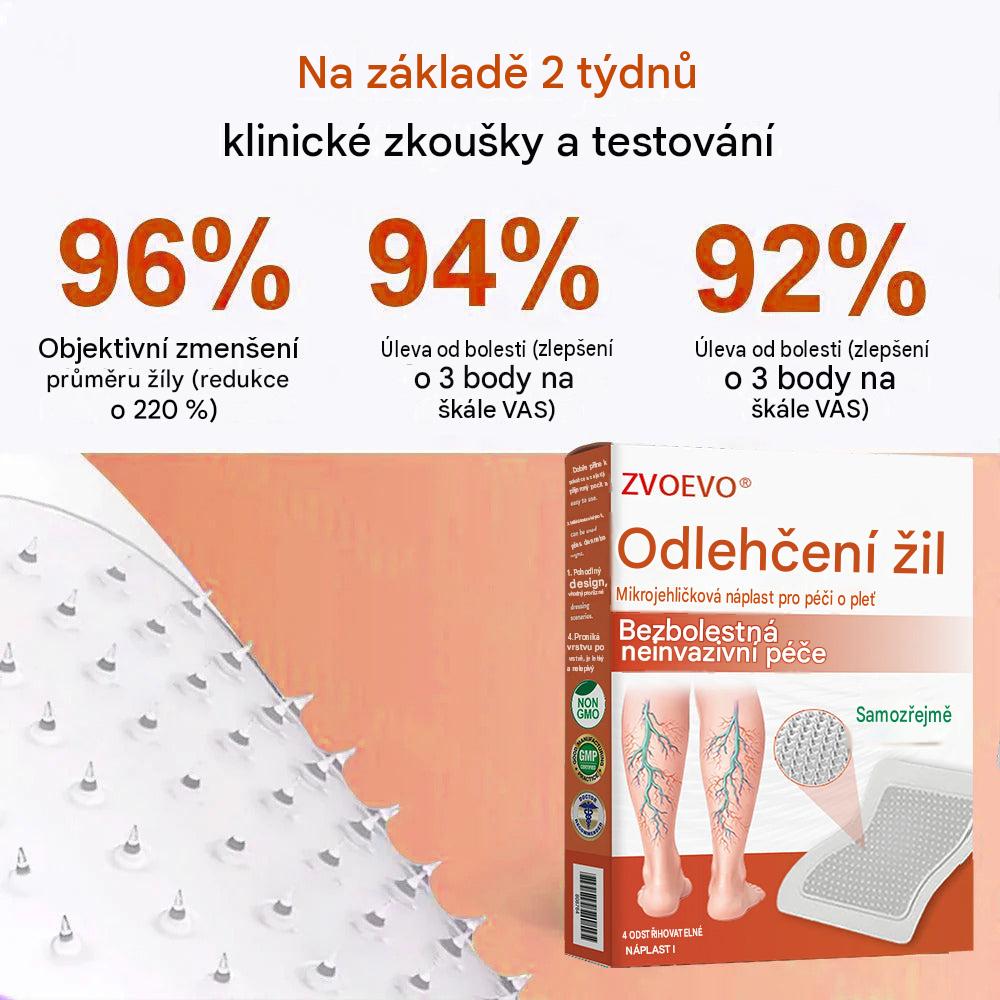 ☘️ Zvoevo® Vein Ease mikrojehličkové náplasti (pro zlepšení stavu pavoučích žil, křečových žil a otoků a únavy nohou)
