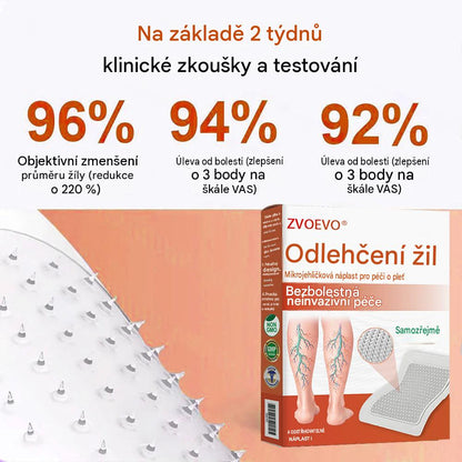 ☘️ Zvoevo® Vein Ease mikrojehličkové náplasti (pro zlepšení stavu pavoučích žil, křečových žil a otoků a únavy nohou)